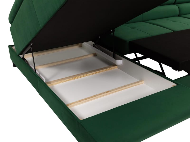 Gabina 5-sits U-formad bäddsoffa med divan och schäslong - grå - Möbler - Soffa - Bäddsoffa