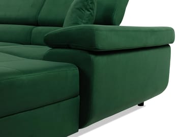 Gabina 5-sits U-formad bäddsoffa med divan och schäslong - grå - Möbler - Soffa - Bäddsoffa