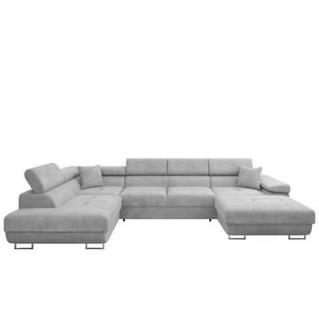 Gabina 5-sits U-formad bäddsoffa med divan och schäslong - grå - Möbler - Soffa - Bäddsoffa