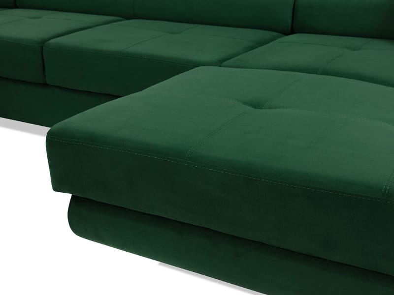 Gabina 5-sits U-formad bäddsoffa med divan och schäslong - svart - Möbler - Soffa - Bäddsoffa