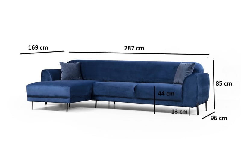 Gajanejos Divanbäddsoffa - Blå - Möbler - Soffa - Bäddsoffa