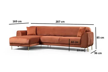Gajanejos Divanbäddsoffa - Brun - Möbler - Soffa - Bäddsoffa