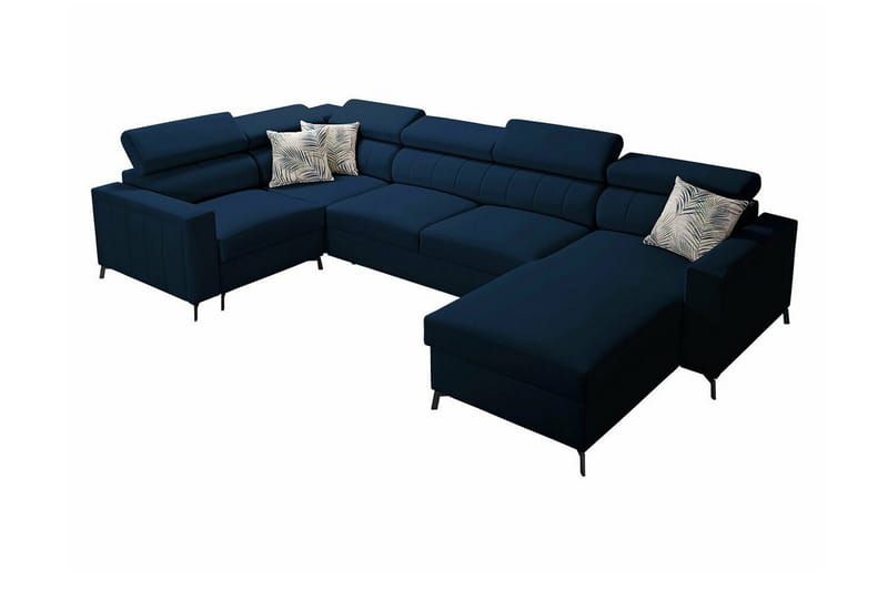Galbally 4-sits Hörnbäddsoffa Dark blue