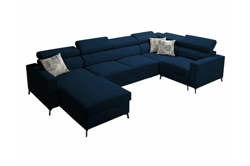 Galbally 4-sits Hörnbäddsoffa Dark blue