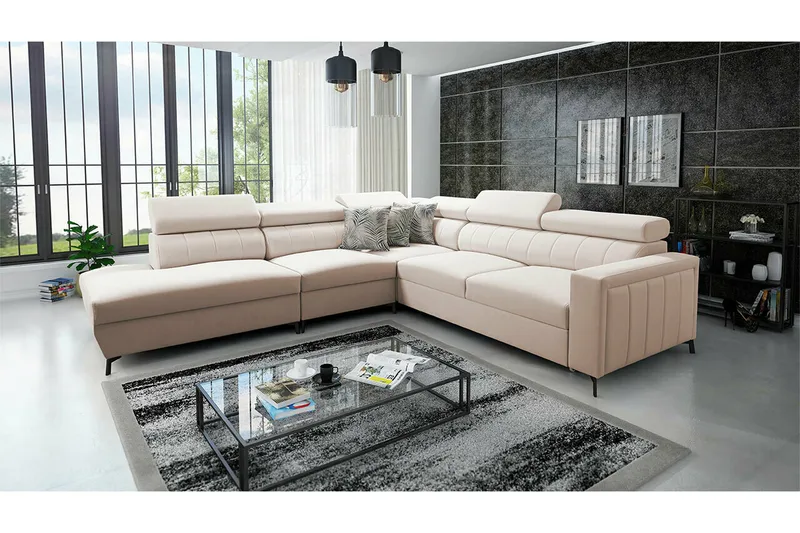 Galbally 4-sits Hörnbäddsoffa - Möbler - Soffa - Bäddsoffa