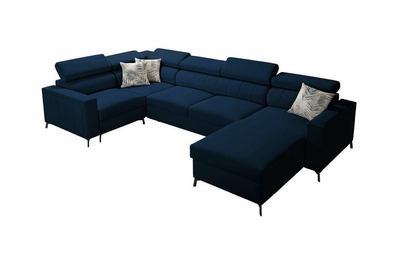 Galbally 5-sits Hörnbäddsoffa Dark blue