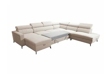 Galbally 5-sits Hörnbäddsoffa Dark blue - Möbler - Soffa - Bäddsoffa