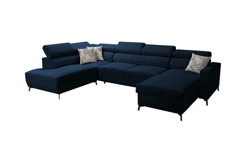 Galbally 5-sits Hörnbäddsoffa Dark blue