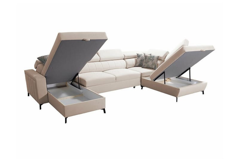 Galbally 5-sits Hörnbäddsoffa Dark blue - Möbler - Soffa - Bäddsoffa