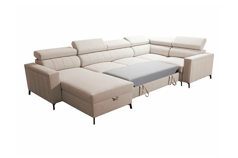 Galbally 5-sits Hörnbäddsoffa Grey - Möbler - Soffa - Bäddsoffa