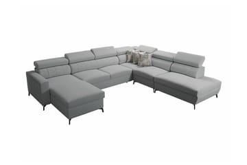 Galbally 5-sits Hörnbäddsoffa Light grey/Dark grey - Möbler - Soffa - Bäddsoffa