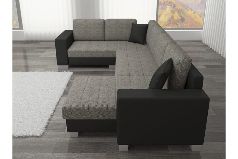 Gallicanta Hörnb äddsoffa - Svart - Möbler - Soffa - Bäddsoffa