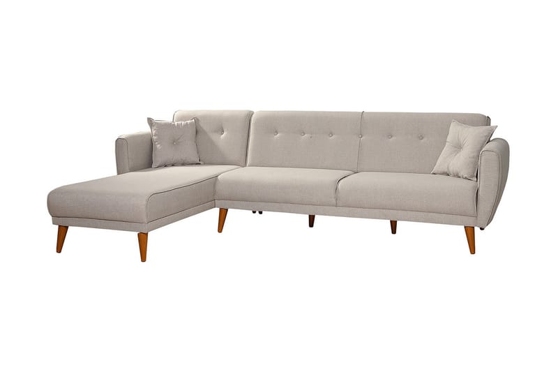 Gjoni Bäddsoffa med Divan Höger - Vit - Möbler - Soffa - Bäddsoffa