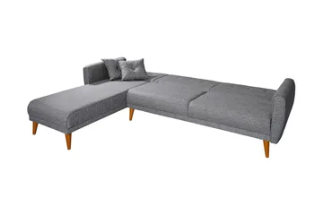 Gjoni Bäddsoffa med Divan Vänster - Grå - Möbler - Soffa - Bäddsoffa