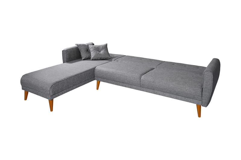 Gjoni Bäddsoffa med Divan Vänster - Grå - Möbler - Soffa - Bäddsoffa