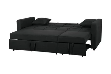 Glomma Bäddsoffa 207 cm - Svart - Möbler - Soffa - Bäddsoffa