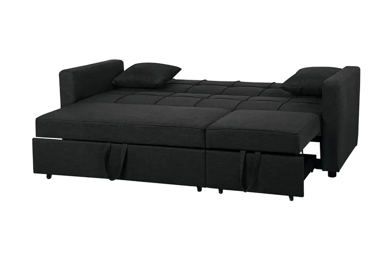 Glomma Bäddsoffa 207 cm - Svart - Möbler - Soffa - Bäddsoffa