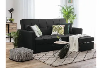 Glomma Bäddsoffa 207 cm - Svart - Möbler - Soffa - Bäddsoffa