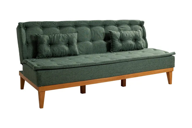 Glyddyn 3-sits Bäddsoffa, Grön