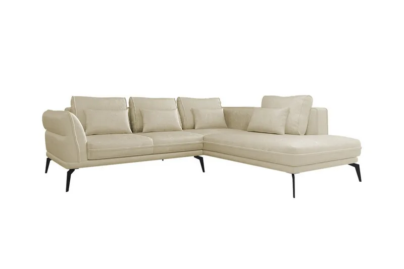 Graystone 4-sits Hörnbäddsoffa beige - Möbler - Soffa - Divansoffor & schäslongsoffa - 4 sits soffa med divan