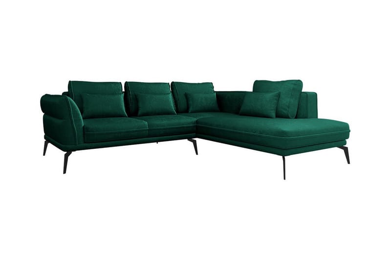 Graystone 4-sits Hörnbäddsoffa Dark green - Möbler - Soffa - Divansoffor & schäslongsoffa - 4 sits soffa med divan