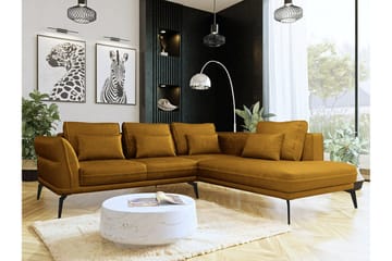 Graystone 4-sits Hörnbäddsoffa Dark yellow - Möbler - Soffa - Divansoffor & schäslongsoffa - 4 sits soffa med divan