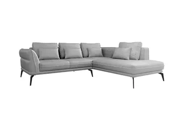 Graystone 4-sits Hörnbäddsoffa Light grey/Dark grey - Möbler - Soffa - Divansoffor & schäslongsoffa - 4 sits soffa med divan