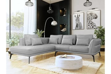 Graystone 4-sits Hörnbäddsoffa Ljusgrå - Möbler - Soffa - Divansoffor & schäslongsoffa - 4 sits soffa med divan