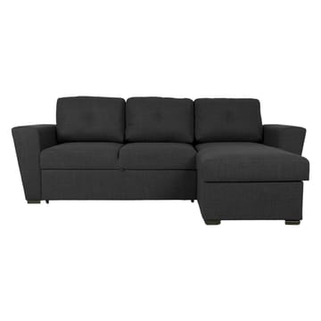 Hörnbäddsoffa 3-sits Vändbar L-formad 150x196 cm med Förvaring i Tyg - Antracit - Möbler - Soffa - Bäddsoffa