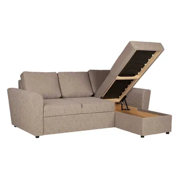 Hörnbäddsoffa Fenor - Beige - Möbler - Soffa - Bäddsoffa