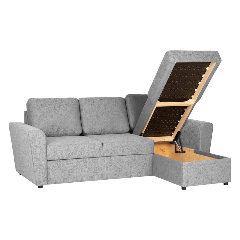 Hörnbäddsoffa Fenor - Grå - Möbler - Soffa - Bäddsoffa