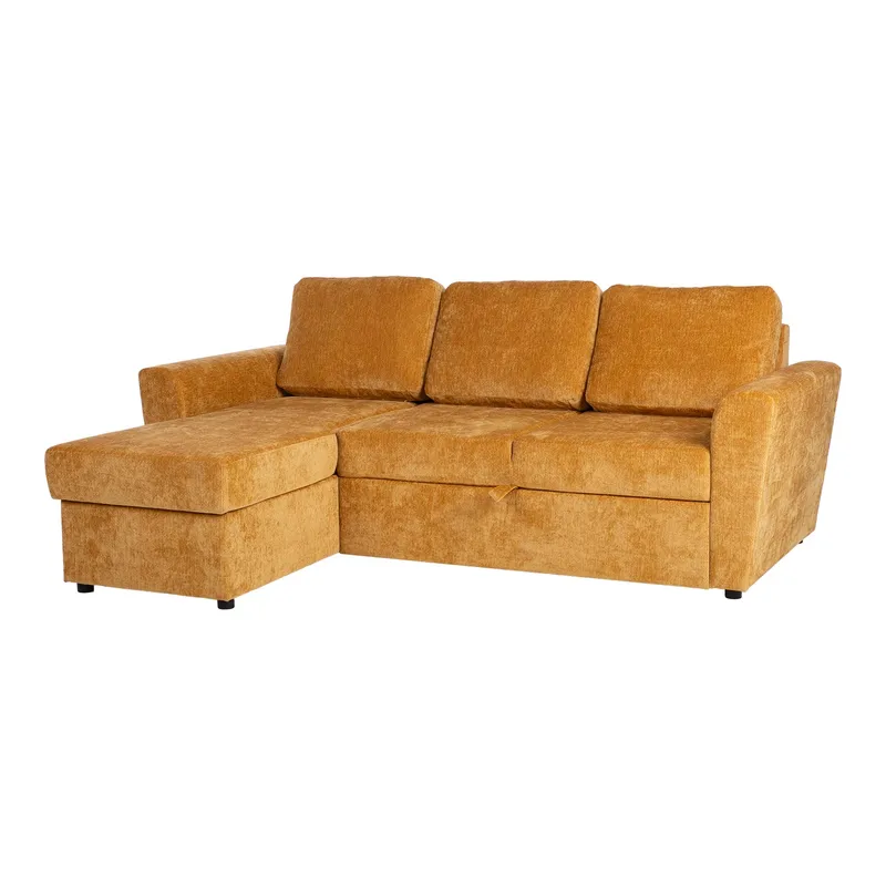Hörnbäddsoffa Fenor - Ljusgul - Möbler - Soffa - Bäddsoffa