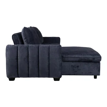 Hörnbäddsoffa Klevor - Blå - Möbler - Soffa - Bäddsoffa