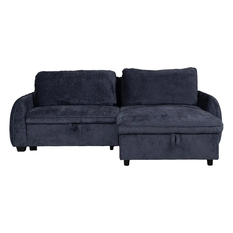 Hörnbäddsoffa Klevor - Blå - Möbler - Soffa - Bäddsoffa