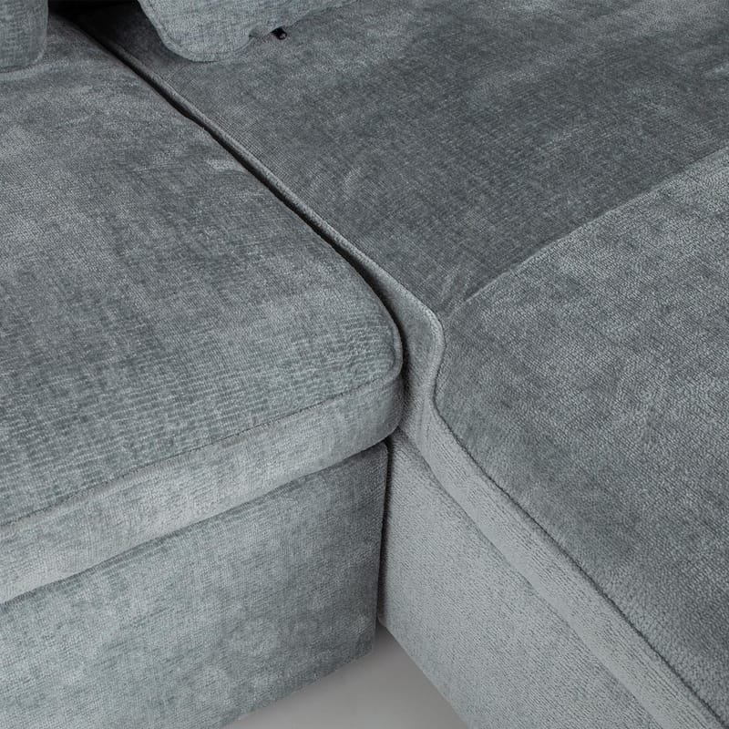 Hörnbäddsoffa Klevor - blågrön - Möbler - Soffa - Bäddsoffa