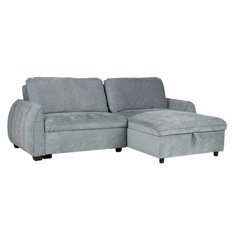 Hörnbäddsoffa Klevor, blågrön