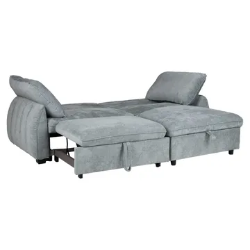 Hörnbäddsoffa Klevor - blågrön - Möbler - Soffa - Bäddsoffa