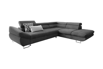 Hörnbäddsoffa - Mörkgrå - Möbler - Soffa - Bäddsoffa