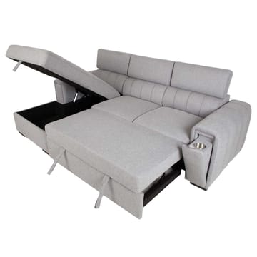 Hörnbäddsoffa Selmar Vänster - grå - Möbler - Soffa - Bäddsoffa