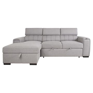 Hörnbäddsoffa Selmar Vänster - grå - Möbler - Soffa - Bäddsoffa
