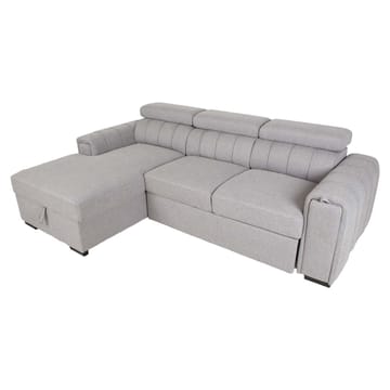 Hörnbäddsoffa Selmar Vänster - grå - Möbler - Soffa - Bäddsoffa