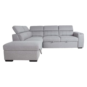 Hörnbäddsoffa Selmar Vänster - Grå - Möbler - Soffa - Bäddsoffa