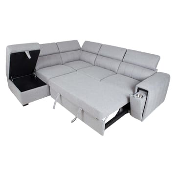 Hörnbäddsoffa Selmar Vänster - Grå - Möbler - Soffa - Bäddsoffa