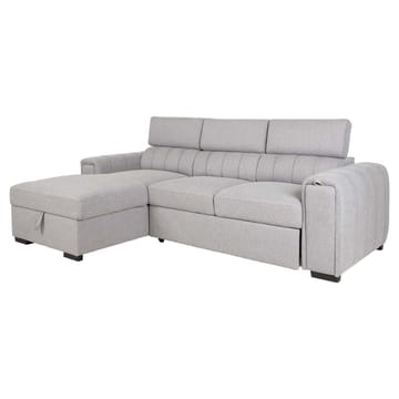 Hörnbäddsoffa Selmar Vänster - grå - Möbler - Soffa - Bäddsoffa