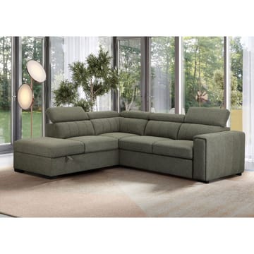 Hörnbäddsoffa Selmar Vänster - Ljusgrön - Möbler - Soffa - Bäddsoffa
