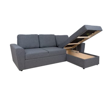 Hörnbäddsoffa Tjörnö - Grå - Möbler - Soffa - Bäddsoffa
