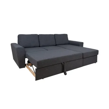 Hörnbäddsoffa Tjörnö - Mörkgrå - Möbler - Soffa - Bäddsoffa