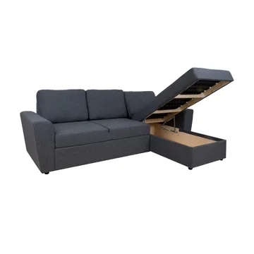 Hörnbäddsoffa Tjörnö - Mörkgrå - Möbler - Soffa - Bäddsoffa