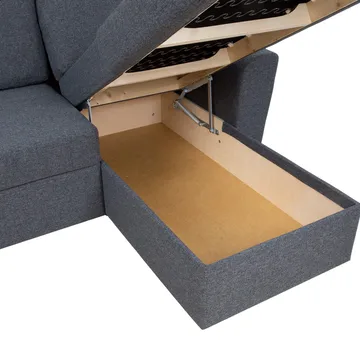 Hörnbäddsoffa Tjörnö - Mörkgrå - Möbler - Soffa - Bäddsoffa