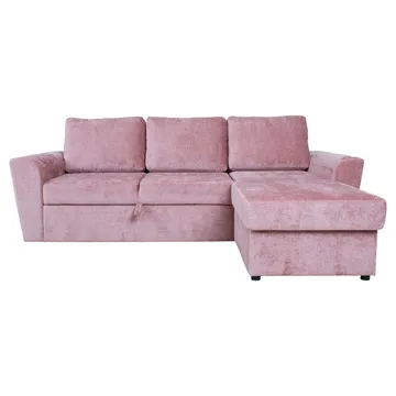 Hörnbäddsoffa Tjörnö - Rosa - Möbler - Soffa - Bäddsoffa